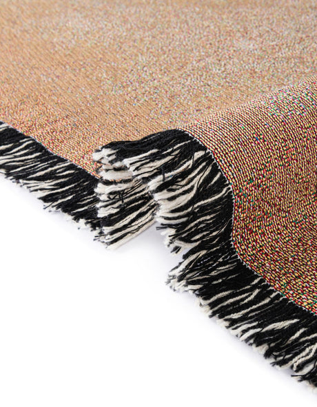 Multicolor 4' 6 x 6' Throw Blanket Rectangle Area Rug 100% Cotton Washable Cozy Soft Warm Room Decor Accent Made In USA