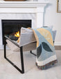 Multicolor 4' 6 x 6' Throw Blanket Rectangle Rug
