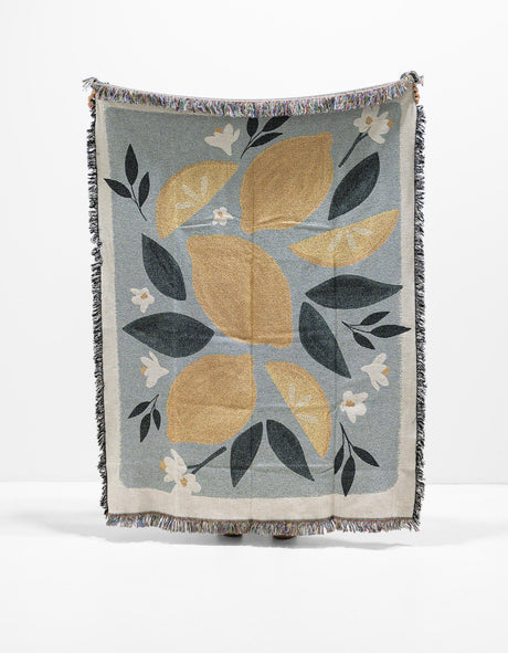 Multicolor 4' 6 x 6' Throw Blanket Rectangle Area Rug 100% Cotton Washable Cozy Soft Warm Room Decor Accent Made In USA