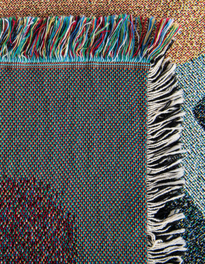 Multicolor 4' 6 x 6' Throw Blanket Rectangle Rug