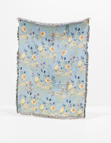 Multicolor 4' 6 x 6' Throw Blanket Rectangle Area Rug 100% Cotton Washable Cozy Soft Warm Room Decor Accent Made In USA