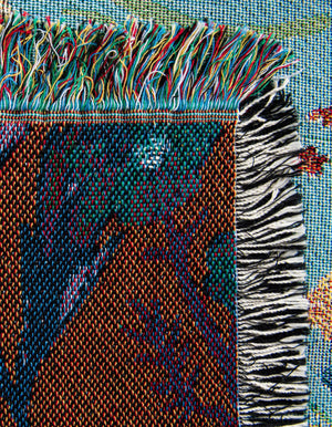 Multicolor 4' 6 x 6' Throw Blanket Rectangle Rug