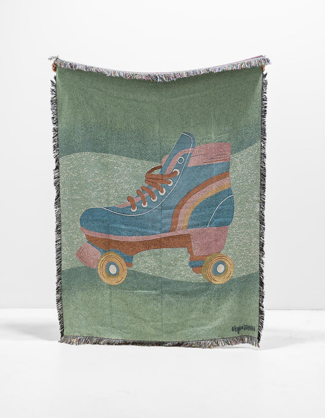 Multicolor 4' 6 x 6' Throw Blanket Rectangle Rug