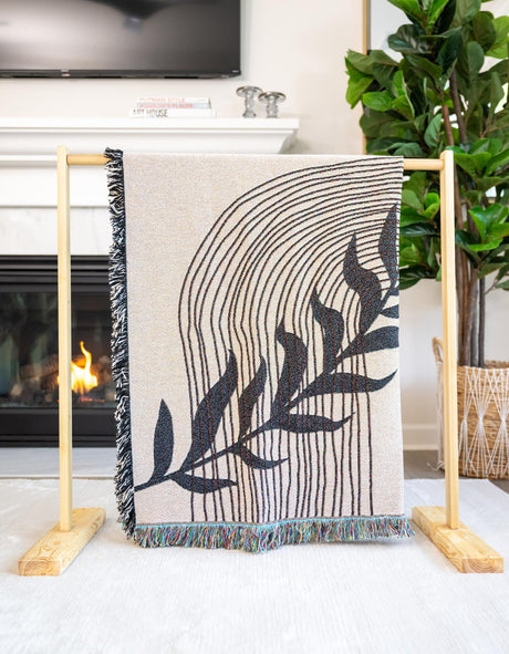 Multicolor 4' 6 x 6' Throw Blanket Rectangle Area Rug 100% Cotton Washable Cozy Soft Warm Room Decor Accent Made In USA