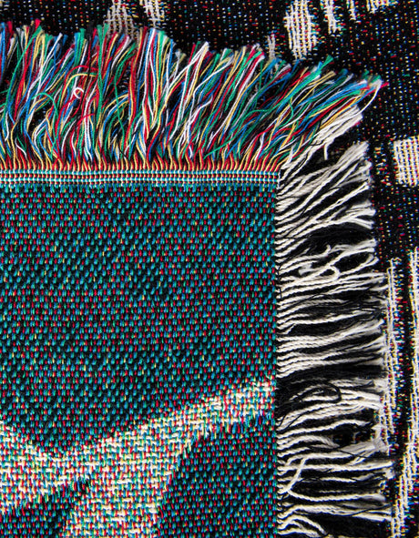 Multicolor 4' 6 x 6' Throw Blanket Rectangle Area Rug 100% Cotton Washable Cozy Soft Warm Room Decor Accent Made In USA