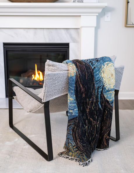 Multicolor 4' 6 x 6' Throw Blanket Rectangle Rug