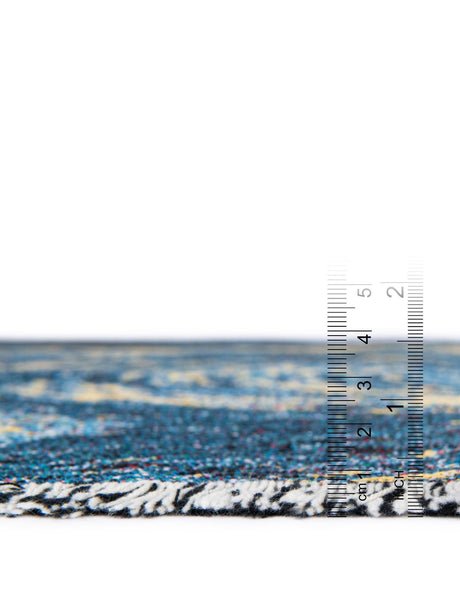 Multicolor 4' 6 x 6' Throw Blanket Rectangle Area Rug 100% Cotton Washable Cozy Soft Warm Room Decor Accent Made In USA