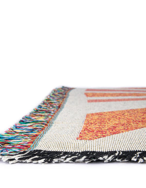 Multicolor 4' 6 x 6' Throw Blanket Rectangle Rug