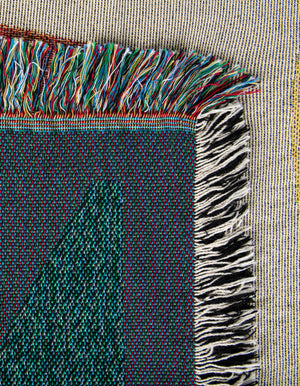 Multicolor 4' 6 x 6' Throw Blanket Rectangle Rug