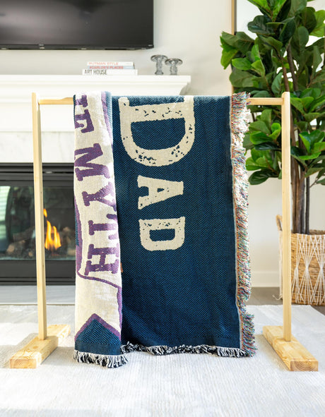 Multicolor 4' 6 x 6' Throw Blanket Rectangle Area Rug 100% Cotton Washable Cozy Soft Warm Room Decor Accent Made In USA