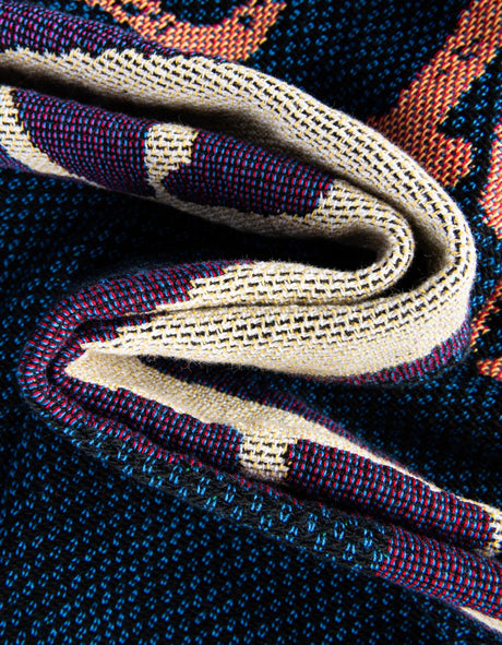 Multicolor 4' 6 x 6' Throw Blanket Rectangle Area Rug 100% Cotton Washable Cozy Soft Warm Room Decor Accent Made In USA