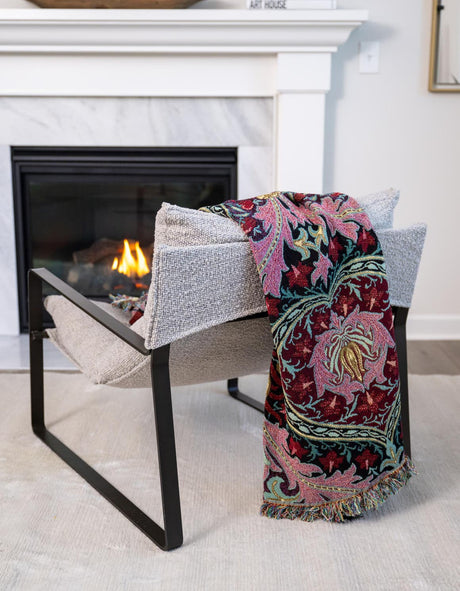 Multicolor 4' 6 x 6' Throw Blanket Rectangle Rug