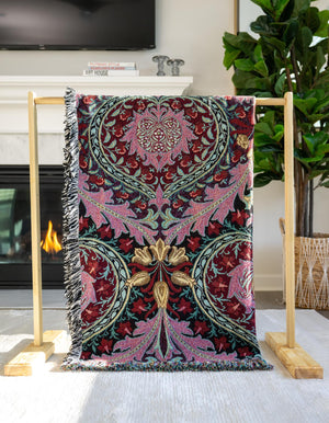 Multicolor 4' 6 x 6' Throw Blanket Rectangle Rug