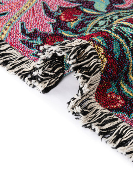 Multicolor 4' 6 x 6' Throw Blanket Rectangle Area Rug 100% Cotton Washable Cozy Soft Warm Room Decor Accent Made In USA