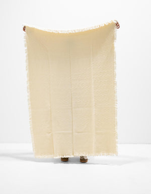 Tan 4' 6 x 6' Throw Blanket Rectangle Rug