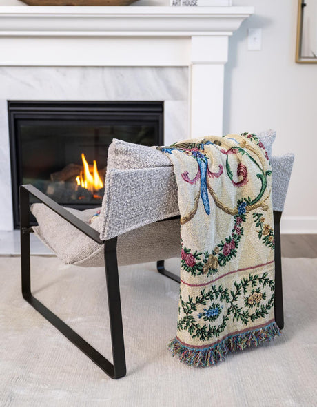 Multicolor 4' 6 x 6' Throw Blanket Rectangle Rug