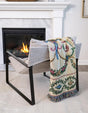 Multicolor 4' 6 x 6' Throw Blanket Rectangle Rug