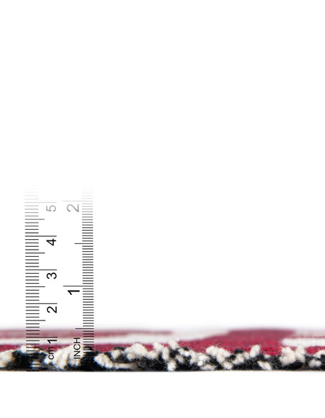 Red 4' 6 x 6' Throw Blanket Rectangle Area Rug 100% Cotton Washable Cozy Soft Warm Room Decor Accent Made In USA