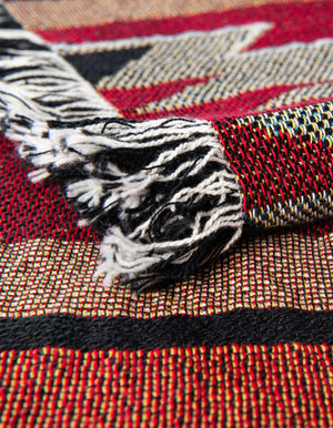 Multicolor 4' 6 x 6' Throw Blanket Rectangle Rug