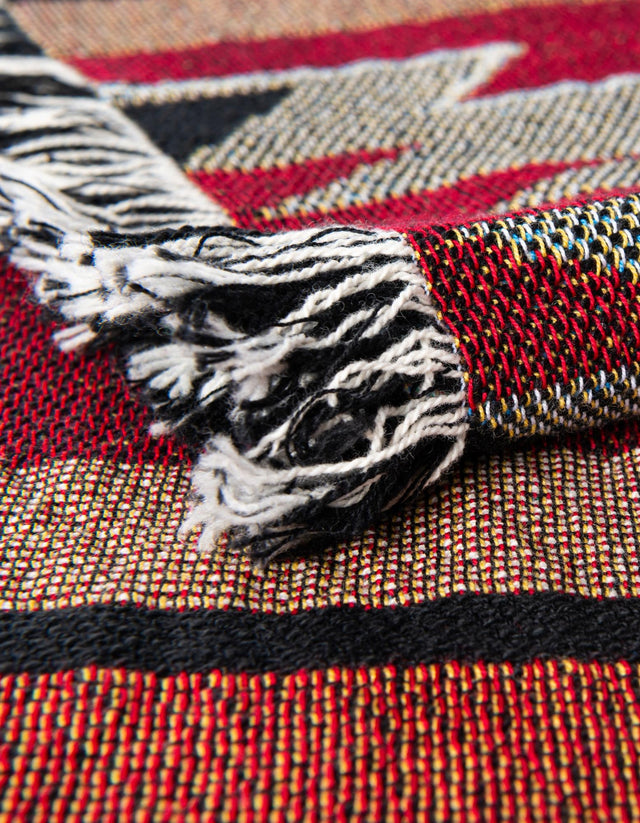 Multicolor 4' 6 x 6' Throw Blanket Rectangle Rug
