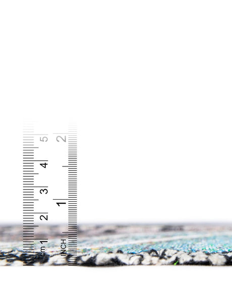 Multicolor 4' 6 x 6' Throw Blanket Rectangle Area Rug 100% Cotton Washable Cozy Soft Warm Room Decor Accent Made In USA