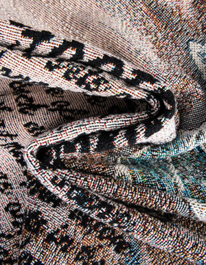 Multicolor 4' 6 x 6' Throw Blanket Rectangle Rug