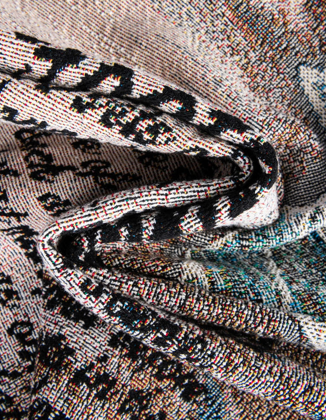Multicolor 4' 6 x 6' Throw Blanket Rectangle Rug