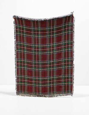 Red 4' 6 x 6' Throw Blanket Rectangle Rug