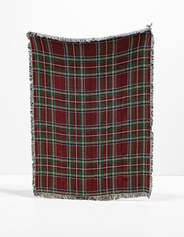 Red 4' 6 x 6' Throw Blanket Rectangle Rug