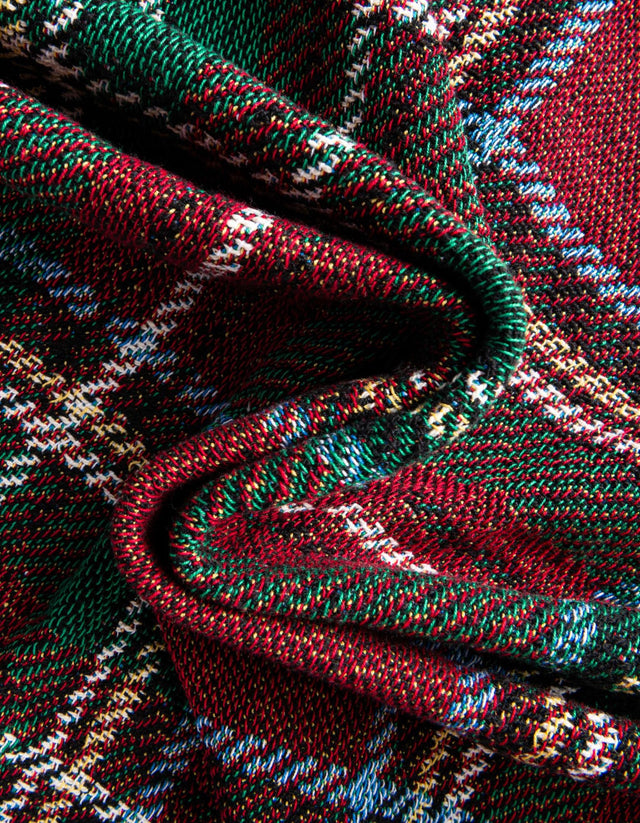 Red 4' 6 x 6' Throw Blanket Rectangle Rug