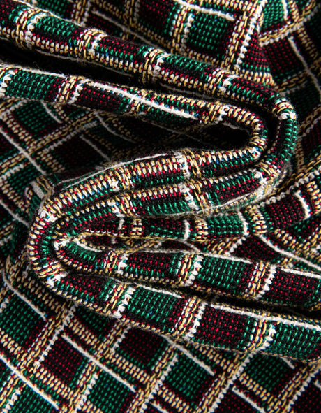 Black and Brown 4' 6 x 6' Throw Blanket Rectangle Area Rug 100% Cotton Washable Cozy Soft Warm Room Decor Accent Made In USA