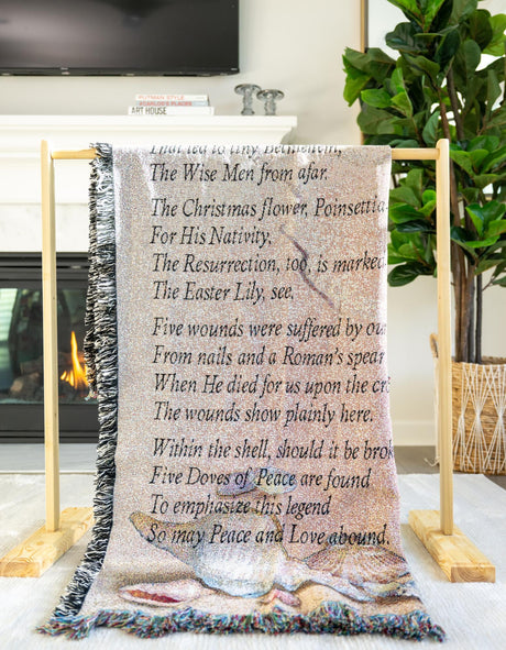 Multicolor 4' 6 x 6' Throw Blanket Rectangle Area Rug 100% Cotton Washable Cozy Soft Warm Room Decor Accent Made In USA