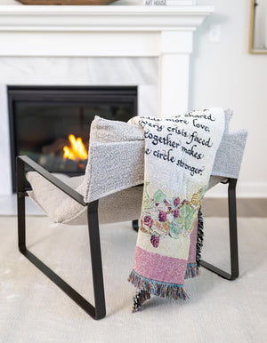 Multicolor 4' 6 x 5' Throw Blanket Square Rug