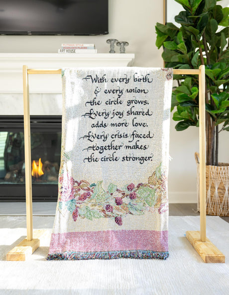 Multicolor 4' 6 x 4' 9 Throw Blanket Square Area Rug 100% Cotton Washable Cozy Soft Warm Room Decor Accent Made In USA