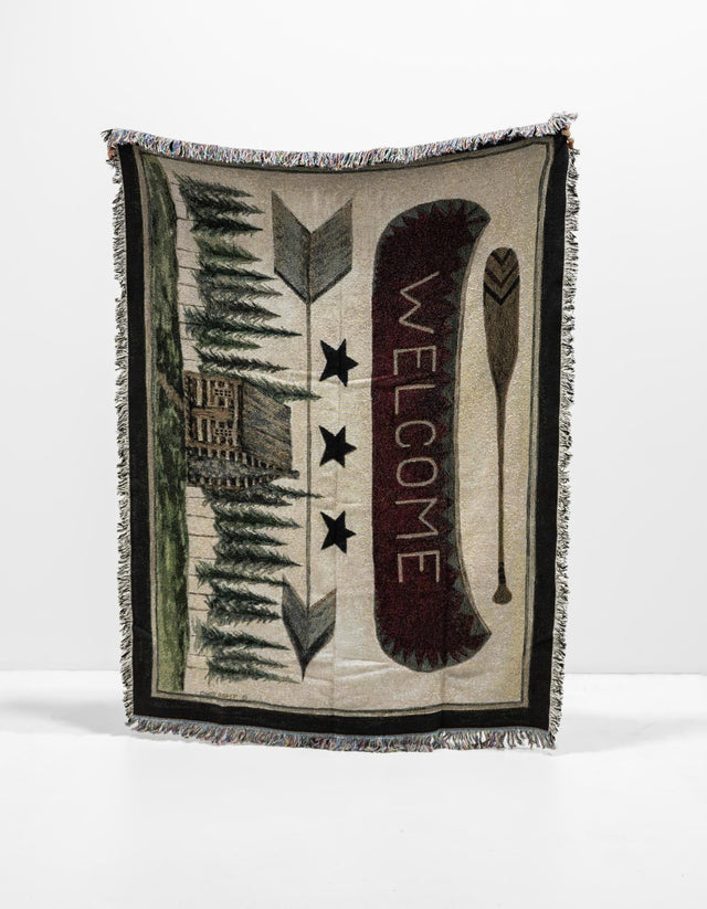 Multicolor 4' 6 x 6' Throw Blanket Rectangle Rug