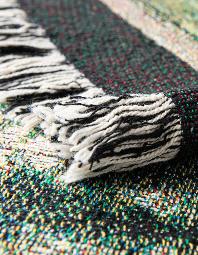 Multicolor 4' 6 x 6' Throw Blanket Rectangle Rug