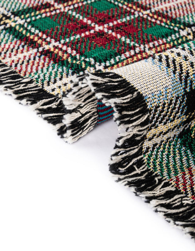 Multicolor 4' 6 x 6' Throw Blanket Rectangle Rug
