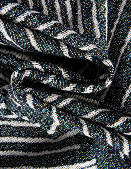 Black and White 4' 6 x 6' Throw Blanket Rectangle Area Rug 100% Cotton Washable Cozy Soft Warm Room Decor Accent Made In USA