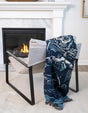Red and Blue 4' 6 x 6' Throw Blanket Rectangle Rug