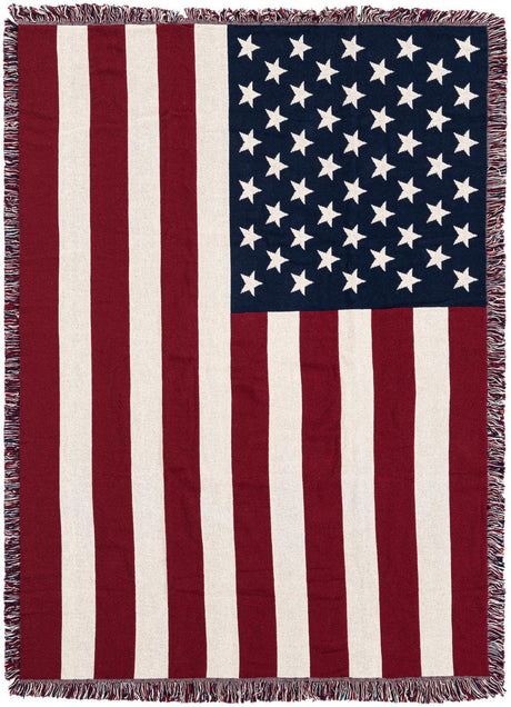 Red and Blue 4' 6 x 6' Throw Blanket Rectangle Rug