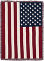 Red and Blue 4' 6 x 6' Throw Blanket Rectangle Rug