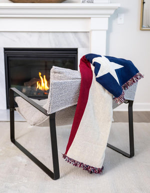 Red and Blue 3' x 4' Throw Blanket Rectangle Rug
