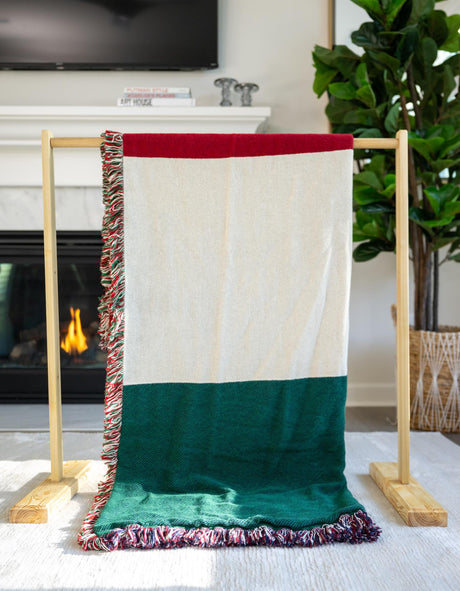 Multicolor 4' x 5' 4 Throw Blanket Rectangle Area Rug 100% Cotton Washable Cozy Soft Warm Room Decor Accent Made In USA