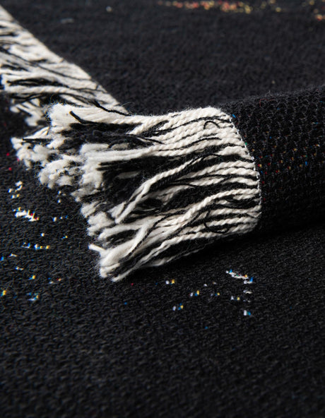 Multicolor 4' 6 x 6' Throw Blanket Rectangle Area Rug 100% Cotton Washable Cozy Soft Warm Room Decor Accent Made In USA