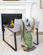 Multicolor 4' 6 x 6' Throw Blanket Rectangle Rug
