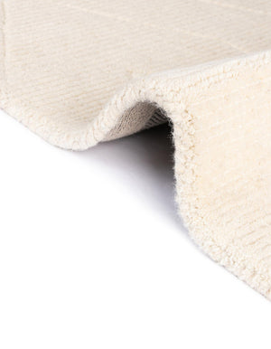 Pearl Ivory 2' x 8' WoolCraft Geometric Runner Area Rug Hand Tufted Premium 100% Wool With Cotton Backing Luxury Carpet for Sale at Rug Engine