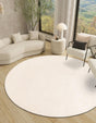 Pearl Ivory 10' x 10' WoolCraft Geometric Round Area Rug Hand Tufted Premium 100% Wool With Cotton Backing Luxury Carpet for Sale at Rug Engine
