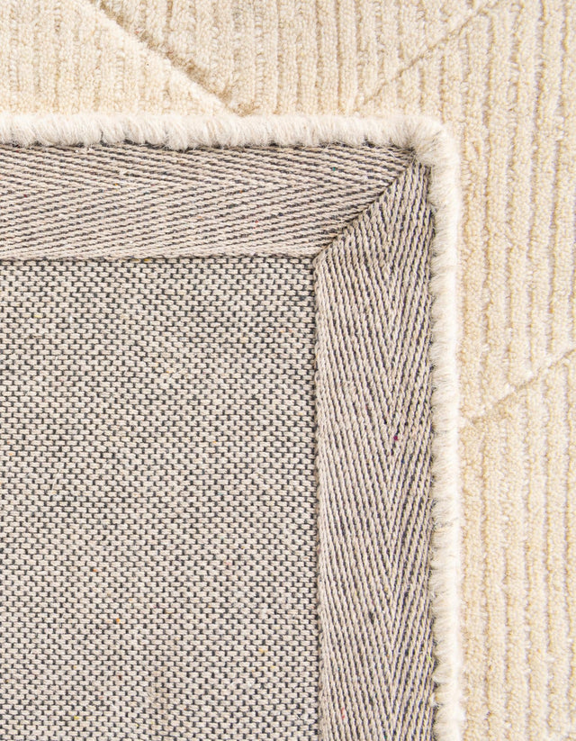 Pearl Ivory 7' 10 x 7' 10 WoolCraft Geometric Square Area Rug Hand Tufted Premium 100% Wool With Cotton Backing Luxury Carpet for Sale at Rug Engine