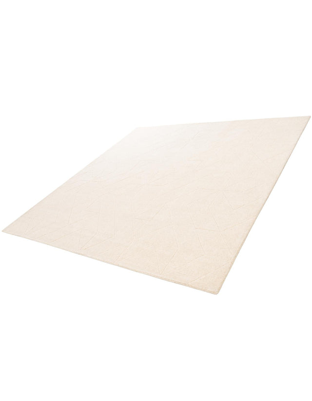 Pearl Ivory 7' 10 x 7' 10 WoolCraft Geometric Square Area Rug Hand Tufted Premium 100% Wool With Cotton Backing Luxury Carpet for Sale at Rug Engine