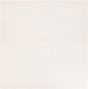 Pearl Ivory 7' 10 x 7' 10 WoolCraft Geometric Square Area Rug Hand Tufted Premium 100% Wool With Cotton Backing Luxury Carpet for Sale at Rug Engine